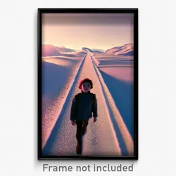 Pixel Art Poster - Cold Pass (8 Bit Psychedelic Trippy Weird Video Game Print)