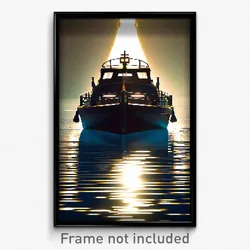 Pixel Art Poster - Unimaginable Boat (8 Bit Psychedelic Trippy Video Game Print)