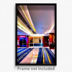 Pixel Art Poster - Perfect Hotel Lobby (8 Bit Psychedelic Video Game Print)