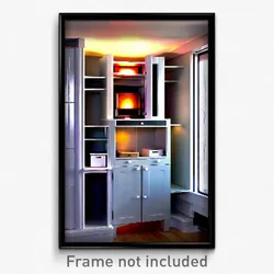 Pixel Art Poster - Simplistic Hutch (8 Bit Psychedelic Trippy Video Game Print)