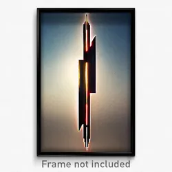 Pixel Art Poster - Accomplished Arrowslit (8 Bit Psychedelic Video Game Print)