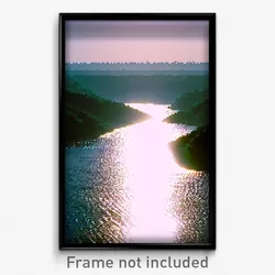 Pixel Art Poster - Faraway Backwater (8 Bit Psychedelic Trippy Video Game Print)