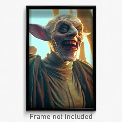 Pixel Art Poster - Wiggly Grotesque (8 Bit Psychedelic Trippy Video Game Print)