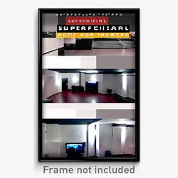 Pixel Art Poster - Superficial Home Theatre (8 Bit Psychedelic Video Game Print)