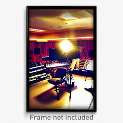 Pixel Art Poster - Far Music Studio (8 Bit Psychedelic Trippy Video Game Print)