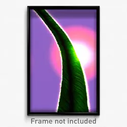 Pixel Art Poster - Slimy Notch (8 Bit Psychedelic Trippy Weird Video Game Print)
