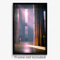 Pixel Art Poster - Tall Den (8 Bit Psychedelic Trippy Weird Video Game Print)