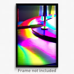 Pixel Art Poster - Multicolored Table (8 Bit Psychedelic Video Game Print)