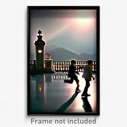 Pixel Art Poster - Wide Belvedere (8 Bit Psychedelic Trippy Video Game Print)