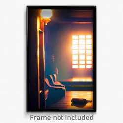 Pixel Art Poster - Warm Retreat (8 Bit Psychedelic Trippy Video Game Print)
