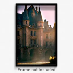 Pixel Art Poster - Grimy Chateau (8 Bit Psychedelic Trippy Video Game Print)