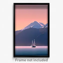 Pixel Art Poster - Superb Anchorage (8 Bit Psychedelic Trippy Video Game Print)