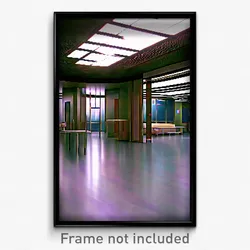 Pixel Art Poster - Noteworthy Hospital (8 Bit Psychedelic Video Game Print)