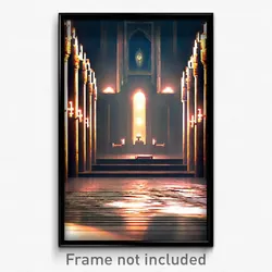 Pixel Art Poster - Unimaginable Resting Place (8 Bit Video Game Print)