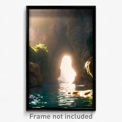 Pixel Art Poster - Unnatural Grotto (8 Bit Psychedelic Trippy Video Game Print)