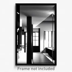 Pixel Art Poster - Black And White Retreat (8 Bit Psychedelic Video Game Print)