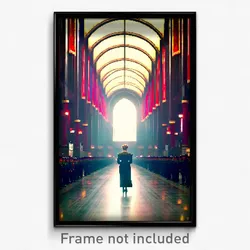 Pixel Art Poster - Conventional Barony (8 Bit Psychedelic Video Game Print)