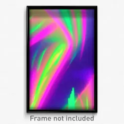 Pixel Art Poster - Glitchy Domain (8 Bit Psychedelic Trippy Video Game Print)