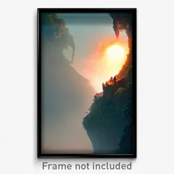Pixel Art Poster - Bustling Abyss (8 Bit Psychedelic Trippy Video Game Print)