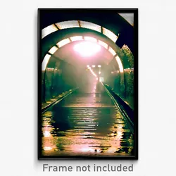 Pixel Art Poster - Underground Way (8 Bit Psychedelic Trippy Video Game Print)