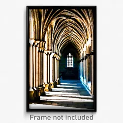 Pixel Art Poster - Gorgeous Cloister (8 Bit Psychedelic Trippy Video Game Print)