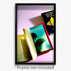 Pixel Art Poster - Uncommon Book (8 Bit Psychedelic Trippy Video Game Print)