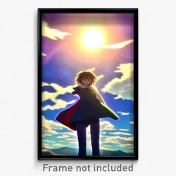 Pixel Art Poster - Advanced Anime (8 Bit Psychedelic Trippy Video Game Print)