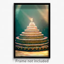 Pixel Art Poster - Velvety Motte (8 Bit Psychedelic Trippy Video Game Print)