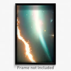 Pixel Art Poster - Harmonious Outer Space (8 Bit Psychedelic Video Game Print)