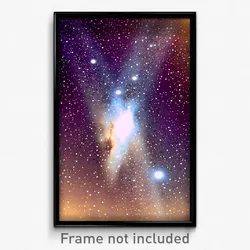 Pixel Art Poster - Tan Galaxy (8 Bit Psychedelic Trippy Weird Video Game Print)