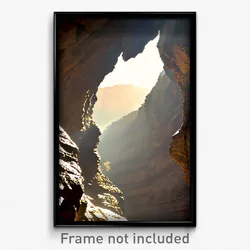 Pixel Art Poster - Grimy Canyon (8 Bit Psychedelic Trippy Video Game Print)