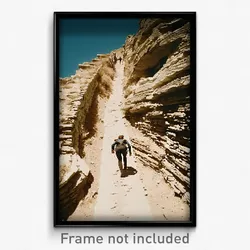 Pixel Art Poster - Aged Climb (8 Bit Psychedelic Trippy Weird Video Game Print)