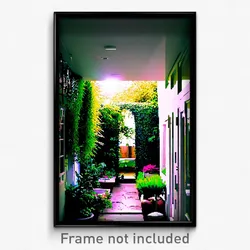 Pixel Art Poster - Narrow Garden (8 Bit Psychedelic Trippy Video Game Print)