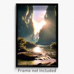 Pixel Art Poster - Peaceful Karst (8 Bit Psychedelic Trippy Video Game Print)