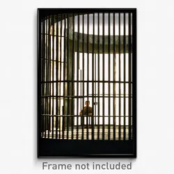 Pixel Art Poster - Circular Jail (8 Bit Psychedelic Trippy Video Game Print)