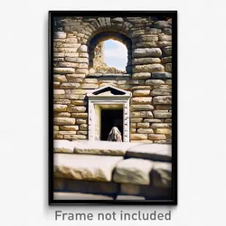 Pixel Art Poster - Remarkable Stone (8 Bit Psychedelic Trippy Video Game Print)