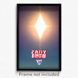 Pixel Art Poster - Zany Delta (8 Bit Psychedelic Trippy Weird Video Game Print)