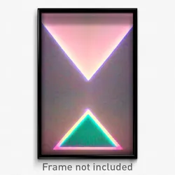 Pixel Art Poster - Triangular Ego Death (8 Bit Psychedelic Video Game Print)