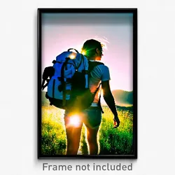 Pixel Art Poster - Sunny Backpack (8 Bit Psychedelic Trippy Video Game Print)