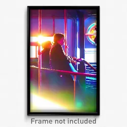 Pixel Art Poster - Stained Cruise (8 Bit Psychedelic Trippy Video Game Print)