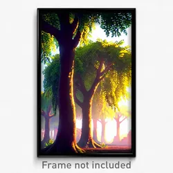 Pixel Art Poster - Valuable Grove (8 Bit Psychedelic Trippy Video Game Print)