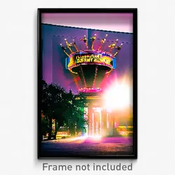 Pixel Art Poster - Flamboyant Academy (8 Bit Psychedelic Video Game Print)