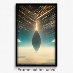Pixel Art Poster - Dizzying Delta (8 Bit Psychedelic Trippy Video Game Print)