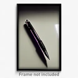 Pixel Art Poster - Glossy Pen (8 Bit Psychedelic Trippy Weird Video Game Print)