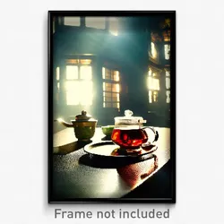 Pixel Art Poster - Acclaimed Tea (8 Bit Psychedelic Trippy Video Game Print)