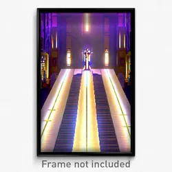 Pixel Art Poster - Attractive Dais (8 Bit Psychedelic Trippy Video Game Print)