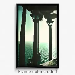 Pixel Art Poster - Haunting Gulf (8 Bit Psychedelic Trippy Video Game Print)