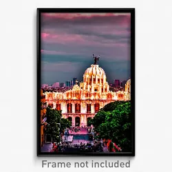 Pixel Art Poster - Beloved Mexico City (8 Bit Psychedelic Video Game Print)