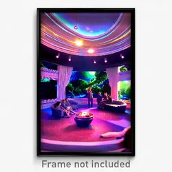 Pixel Art Poster - Huge Den (8 Bit Psychedelic Trippy Weird Video Game Print)