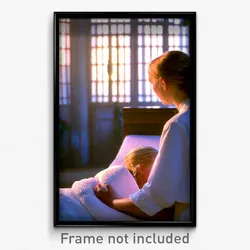 Pixel Art Poster - Natural Hospice (8 Bit Psychedelic Trippy Video Game Print)